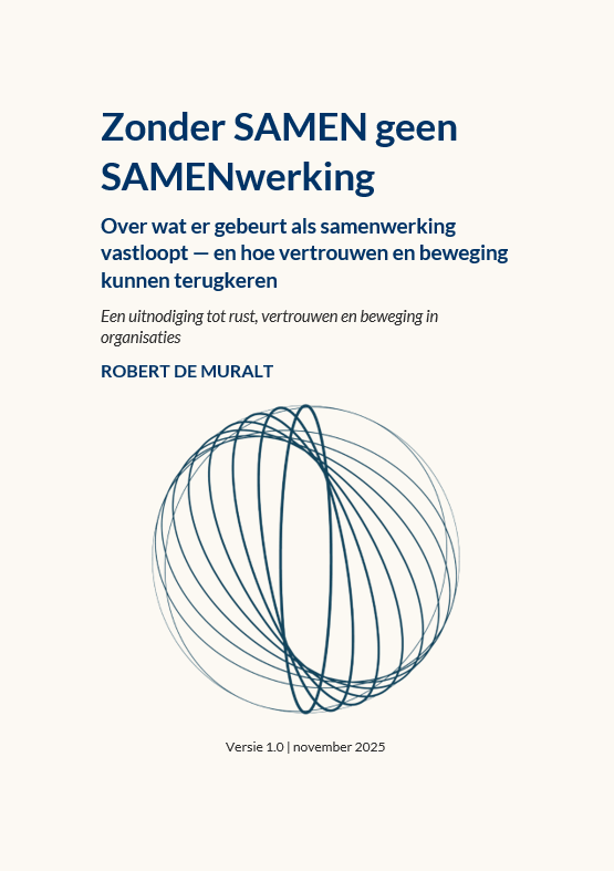Cover e-boek ‘Zonder SAMEN geen SAMENwerking’ – november 2025